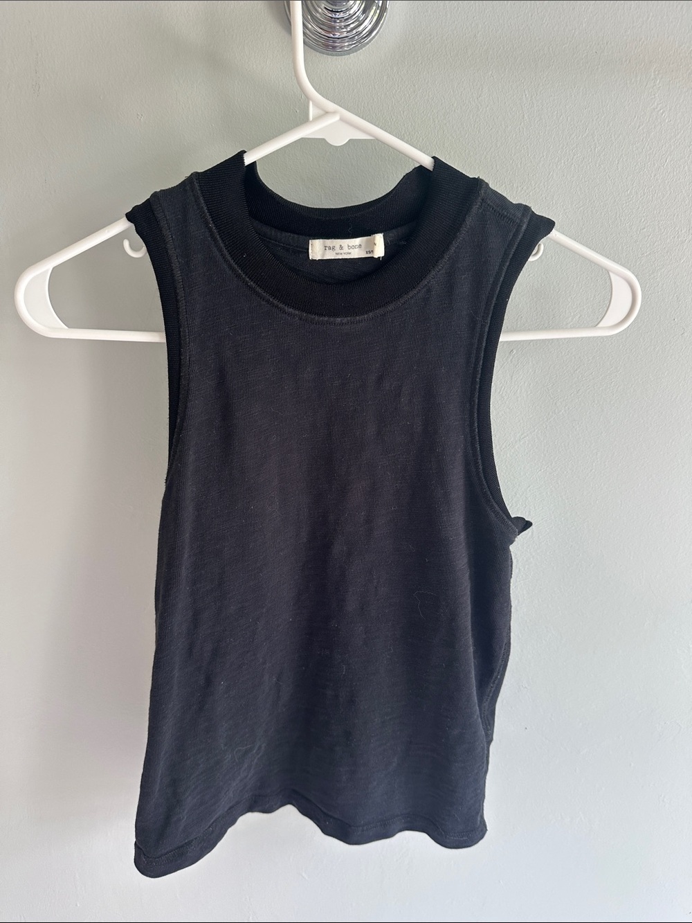 rag & bone Black Sleeveless Tank